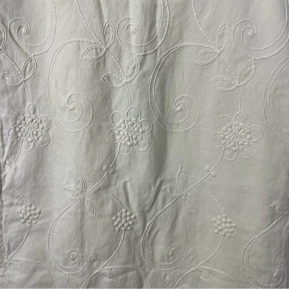 Waverly floral embroidered